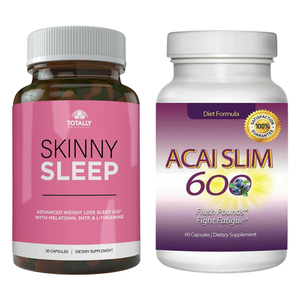 Skinny Sleep Aid Fat Burner Pills Acai Berry Slim Weight Loss Dietary Supplement-image