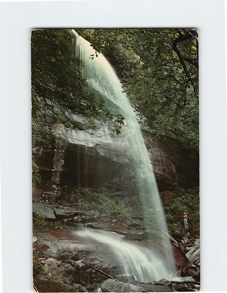 Postcard Rainbow Falls Great Smoky Mountains National Park Tennessee USA