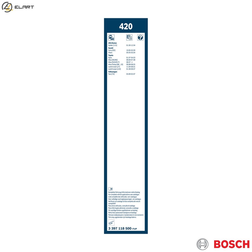 WIPER BLADE 3 397 118 500 FOR MITSUBISHI DELICA/II/Bus/300/Van EXPRESS COLT/Mk