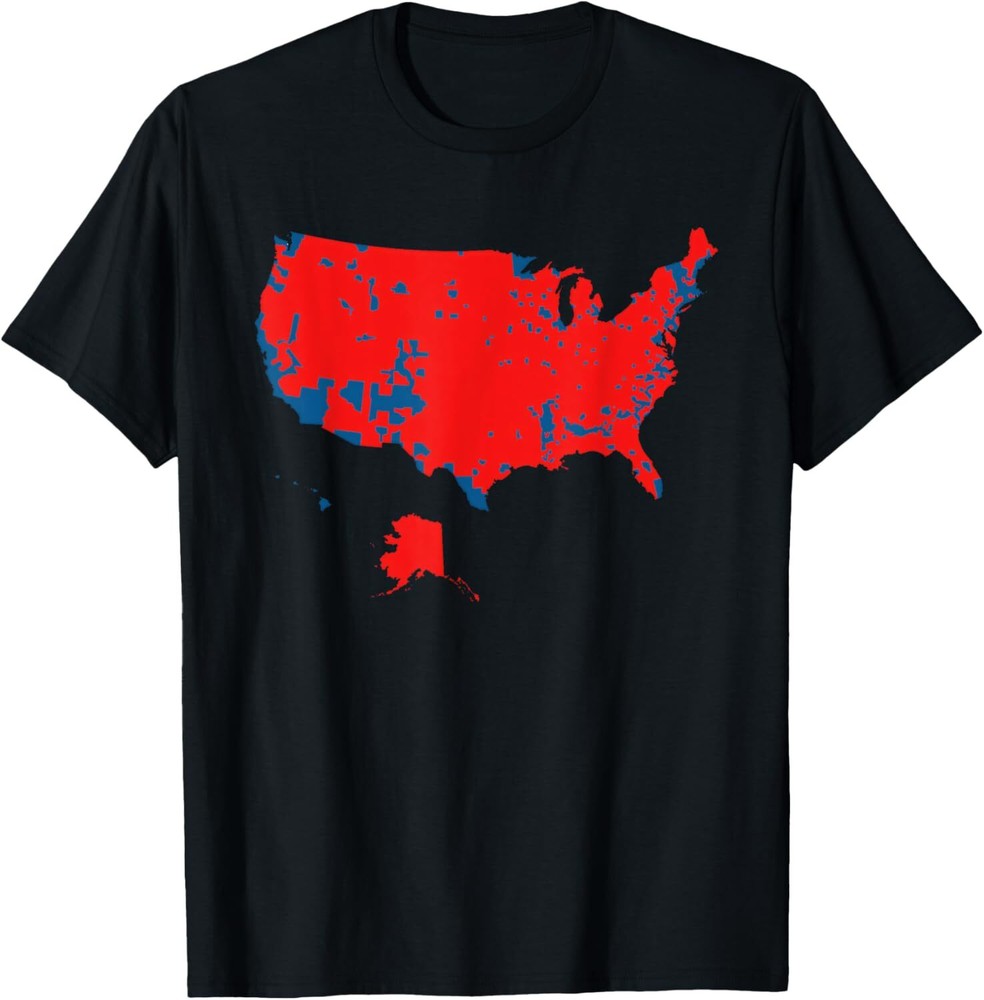 Accurate Map of 2024 Election Results T-Shirt Hoodie-image
