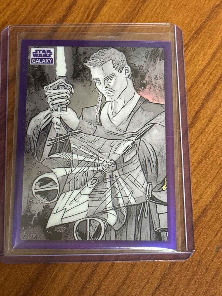 2022 Topps Chrome Star Wars Galaxy Anakin Skywalker Sketch Variation PURPLE /50