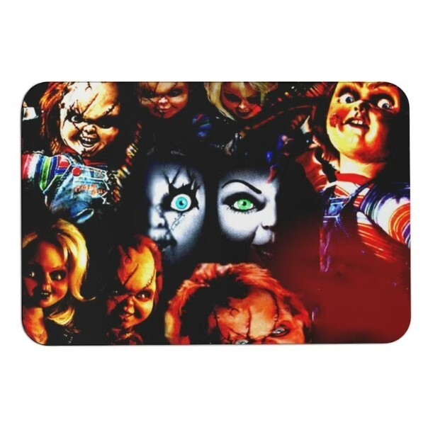 Chucky and Tiffany Valentine Doormat, Horror Movie Character Doormat