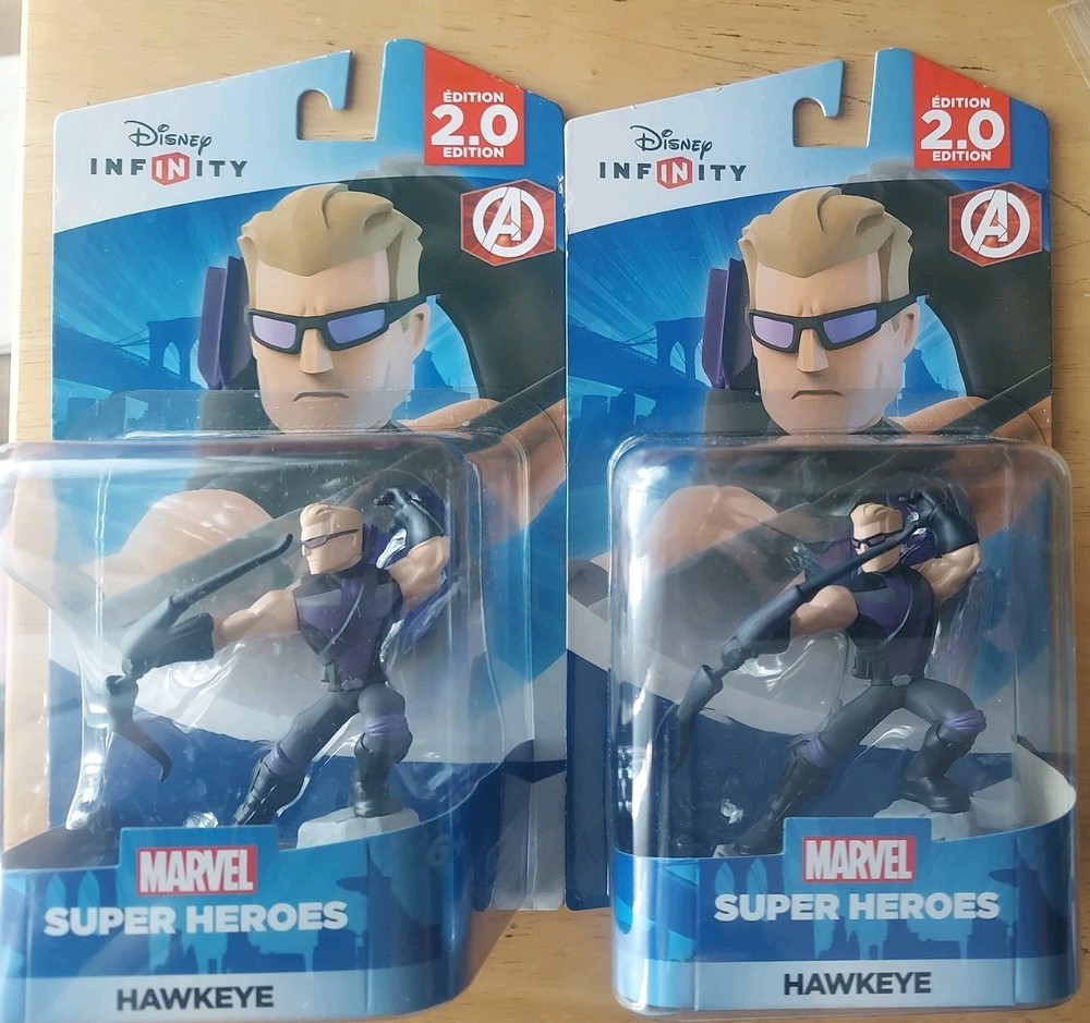 Disney Infinity 2.0 Marvel Super Heroes Hawkeye Universal Game Lot of 2