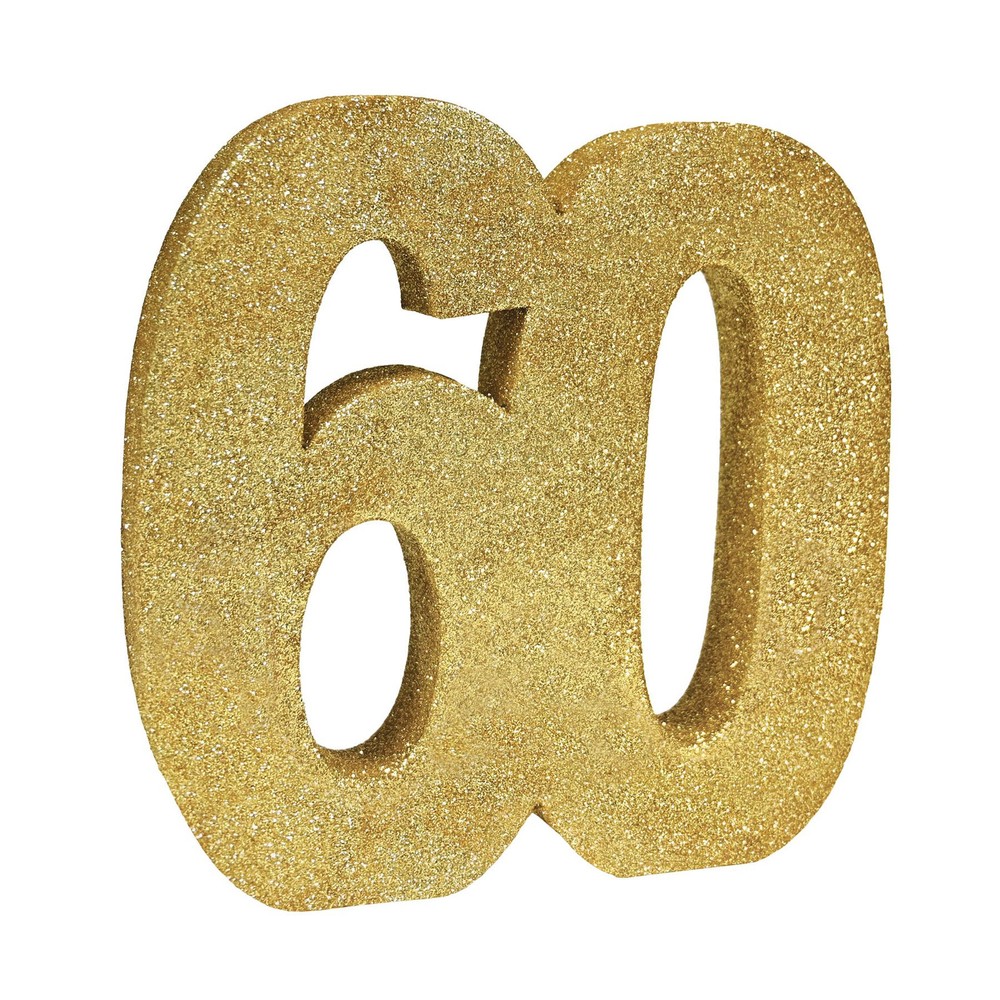 Beistle 3D Glitter 60 Centerpiece for Birthday Party Decorations