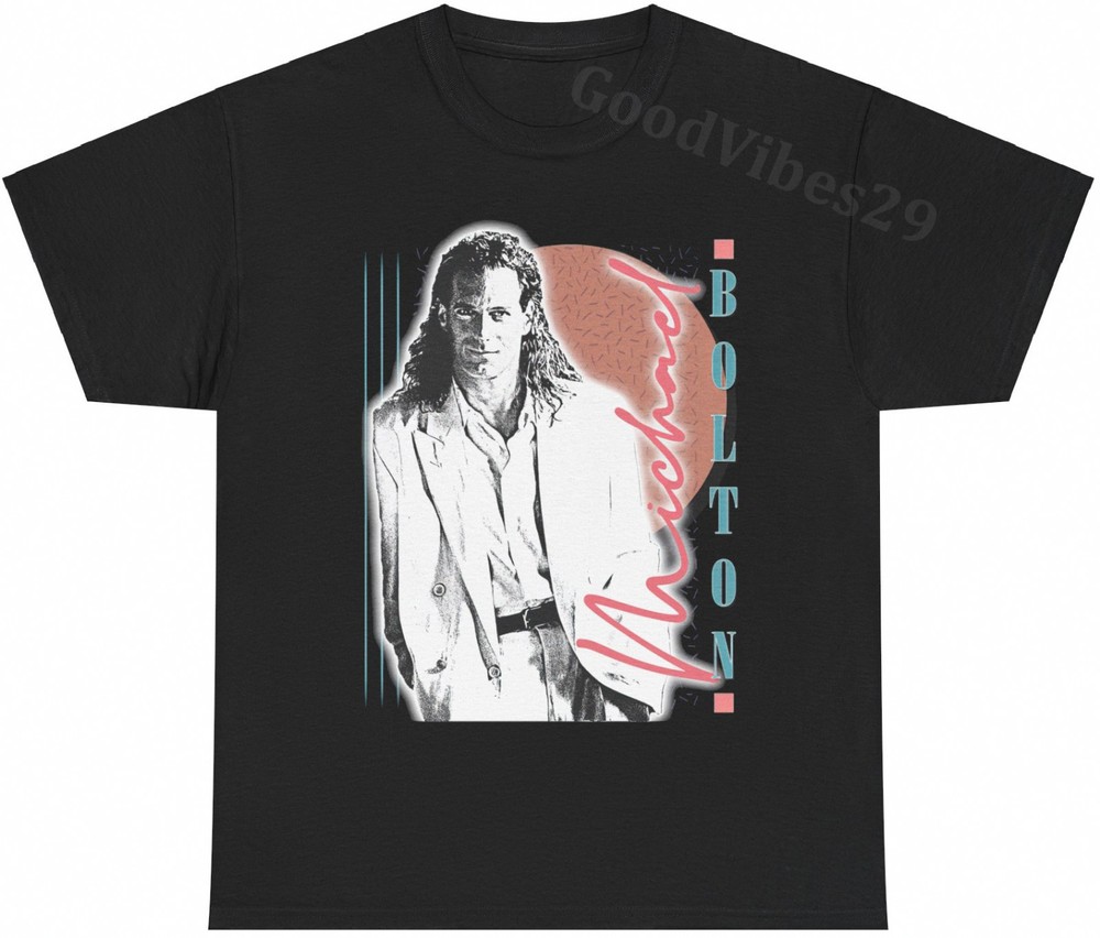 Michael Bolton Vintage Rock Music Band Retro Gift T-Shirt S-5XL Men Women Unisex