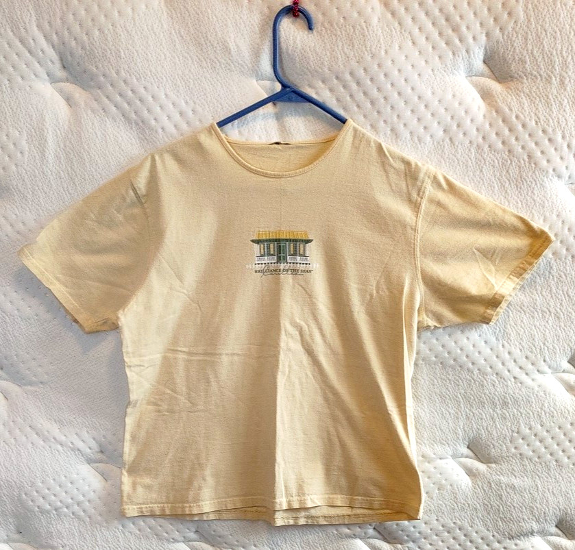 Royal Caribbean Brilliance of the Seas Yellow XL (no tag) Women's T-Shirt-As Is