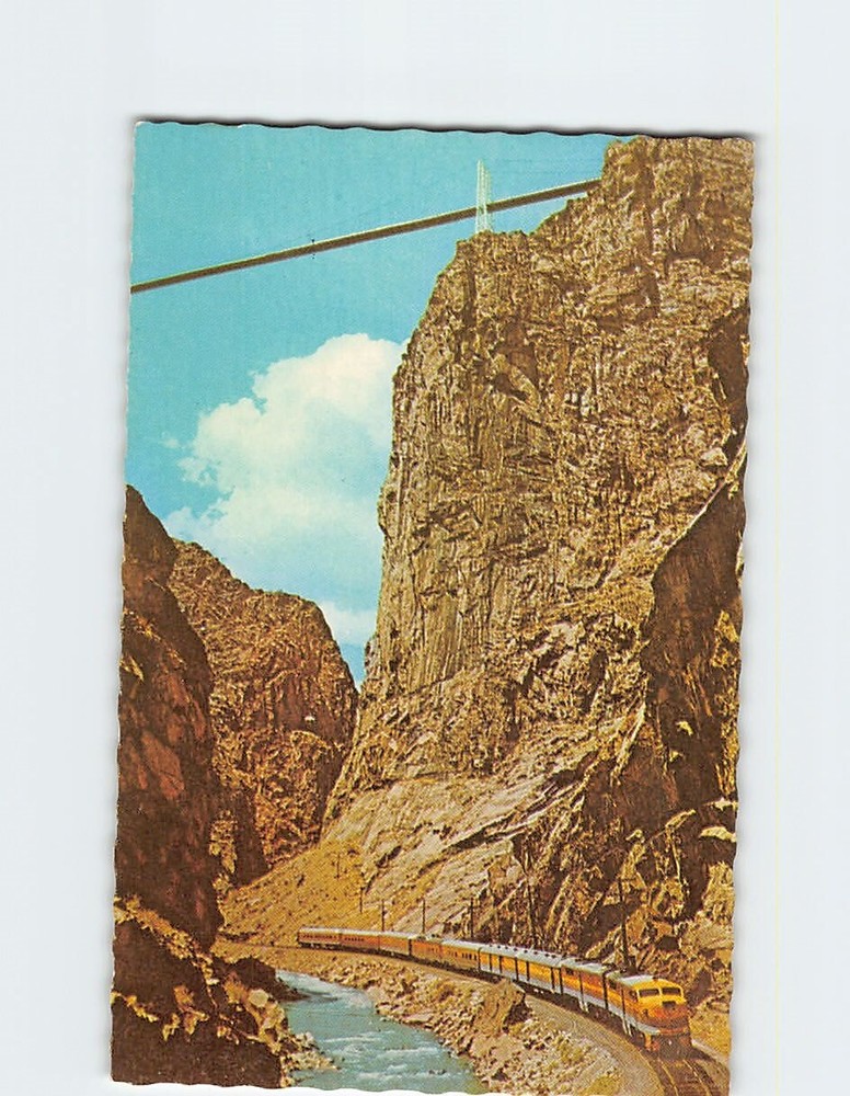 Postcard Royal Gorge Suspension Bridge Colorado USA