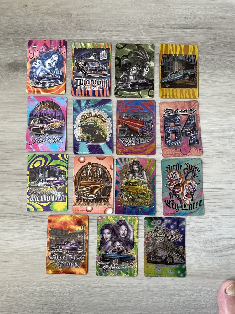 Vintage  1997 rolling hard series 7, set Of 15 Vending machine stickers/decals.