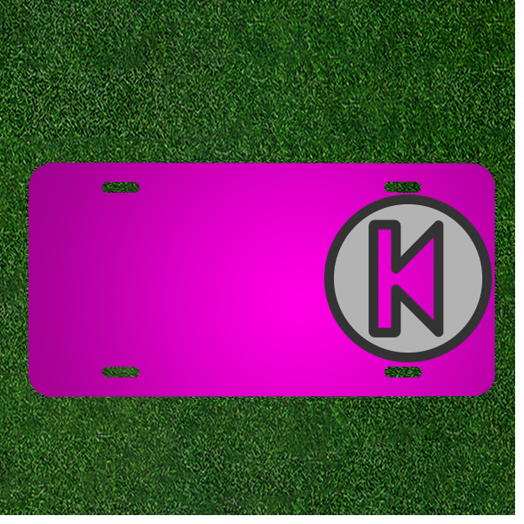 Custom Personalized Car License Plate With Add Names To Arrow Player Left