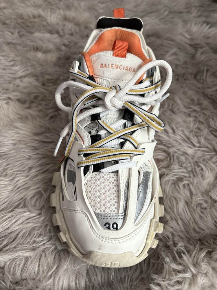 Size 6.5 - Balenciaga Track Trainer White Orange