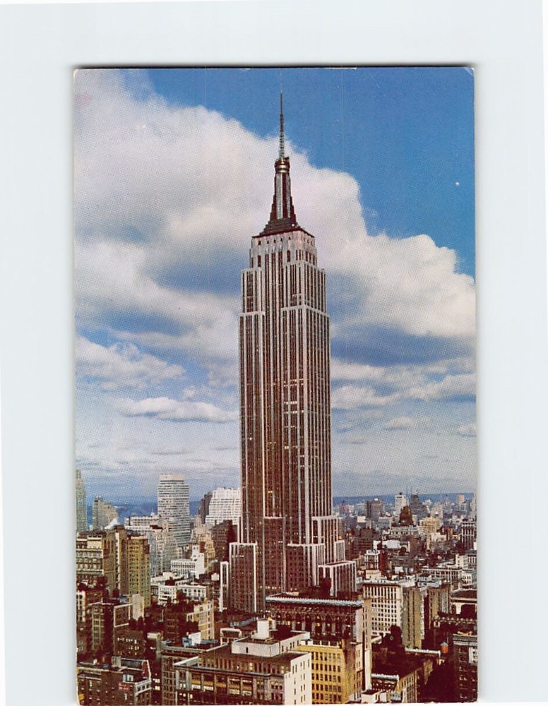 Postcard Empire State Building NYC New York USA North America