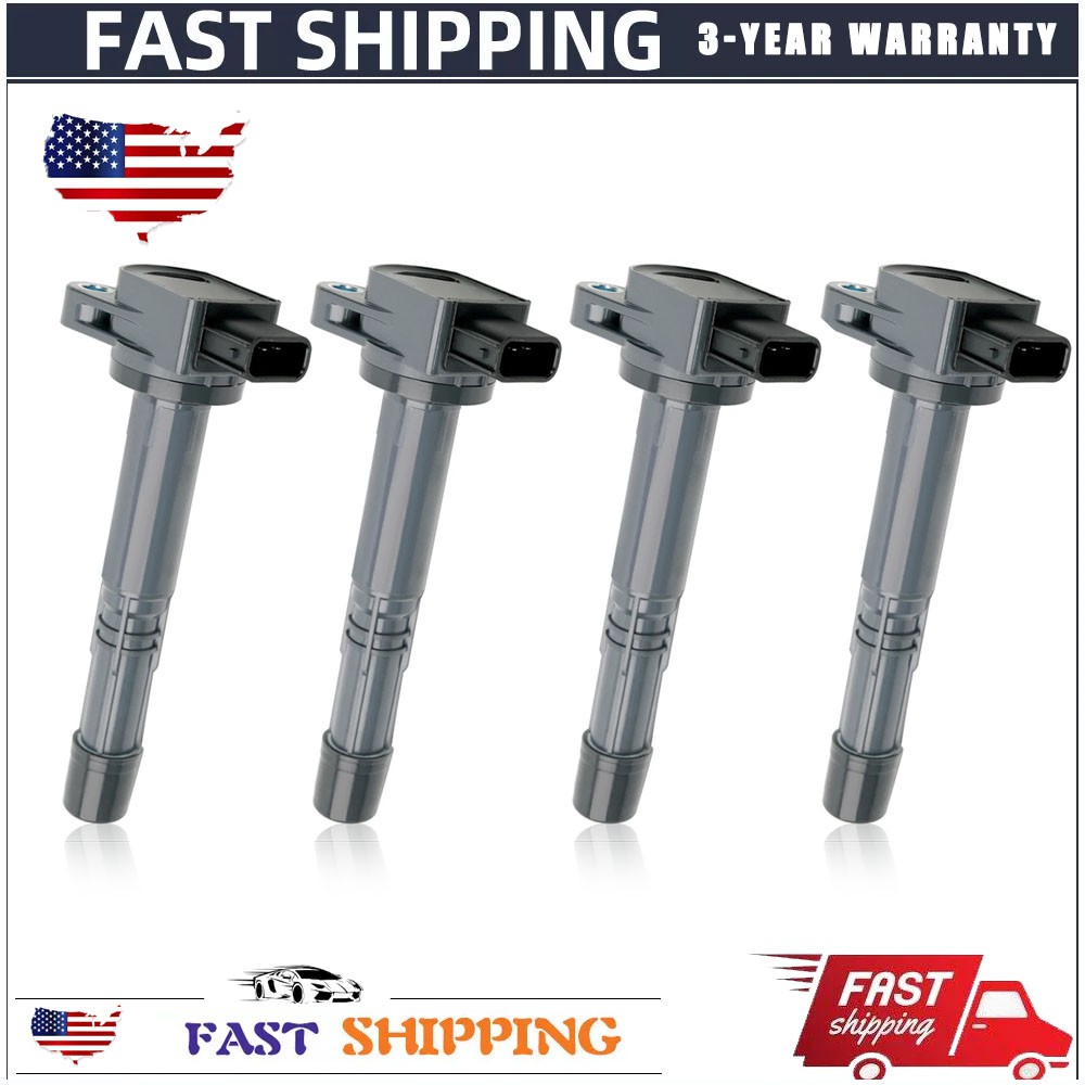 Set of 4 Ignition Coils 30520-PNA-007 For 2003-2007 Honda Accord 2.4L l4 UF311