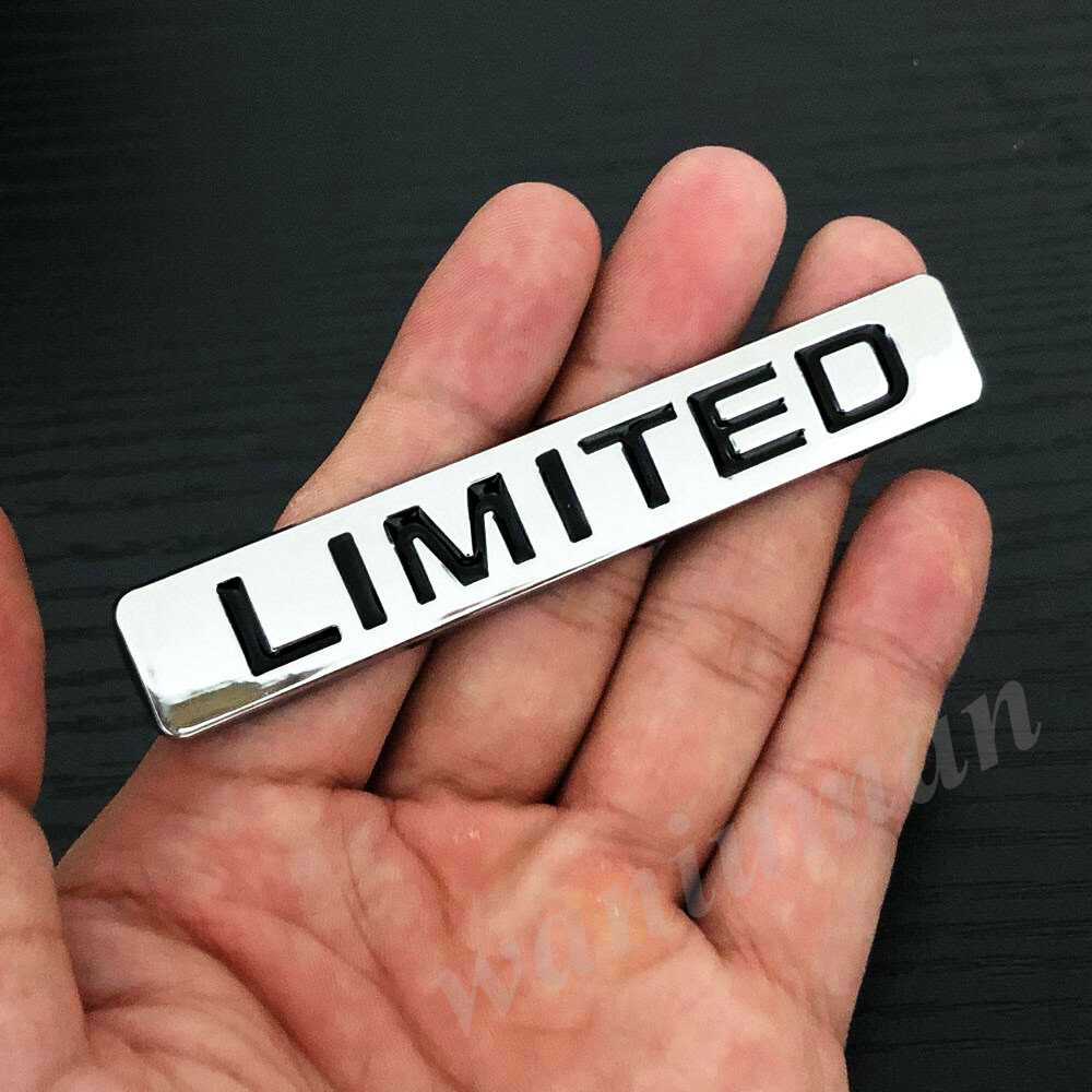 Metal Chrome Limited Car Trunk Fender  Badge Decal Stickers.
