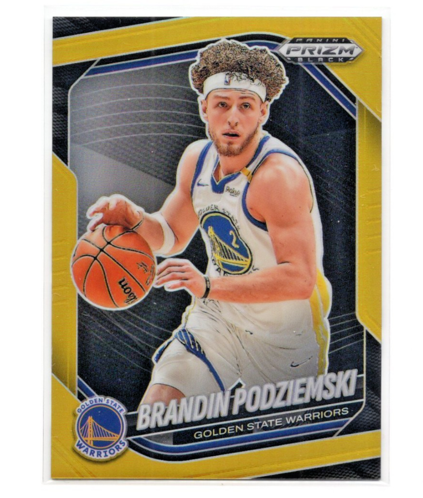 BRANDIN PODZIEMSKI 2024-25 PANINI PRIZM BLACK GOLD WARRIORS #143 /10