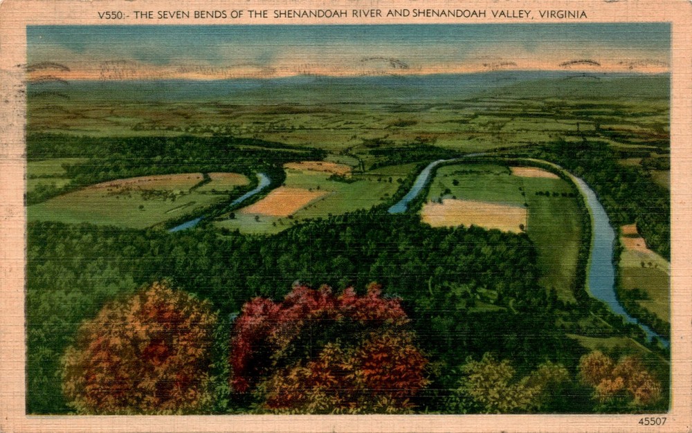 SHENANDOAH RIVER, SHENANDOAH VALLEY, VIRGINIA, Postcard