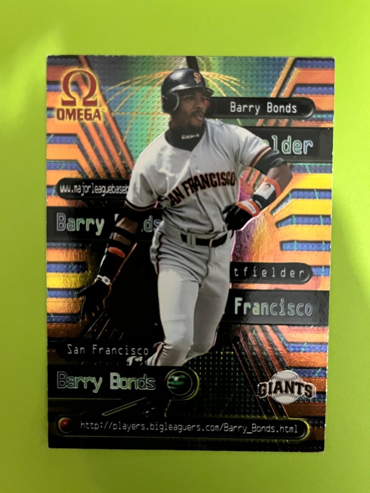 1998 Pacific Omega Online Insert #36 Barry Bonds San Francisco Giants NrMt