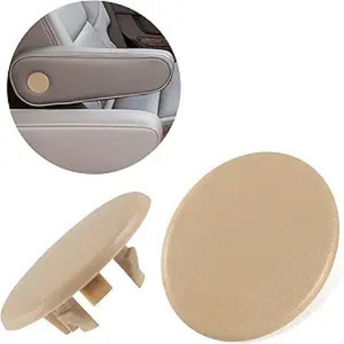 2PCS Beige Car Seat Armrest Cap Replacement for Left or Right Rear Seats