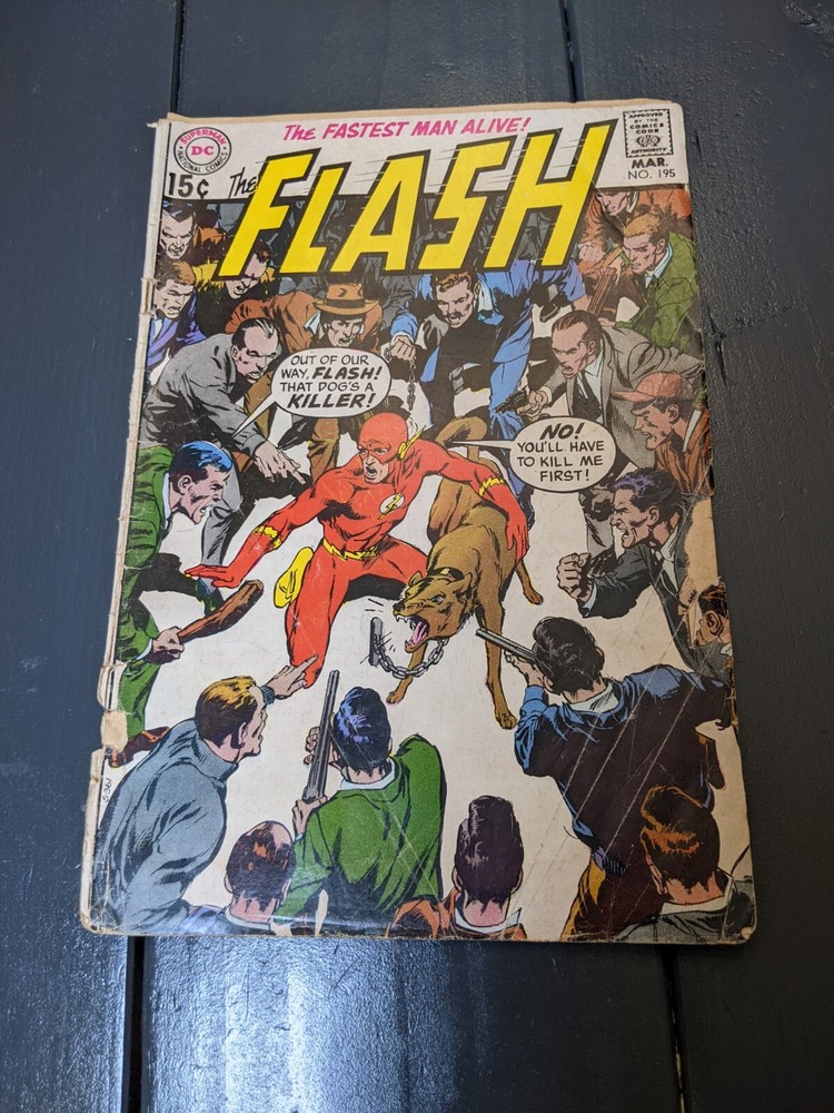 DC Comics The Flash Comic No 195 March  1970 15c USA Comic Book