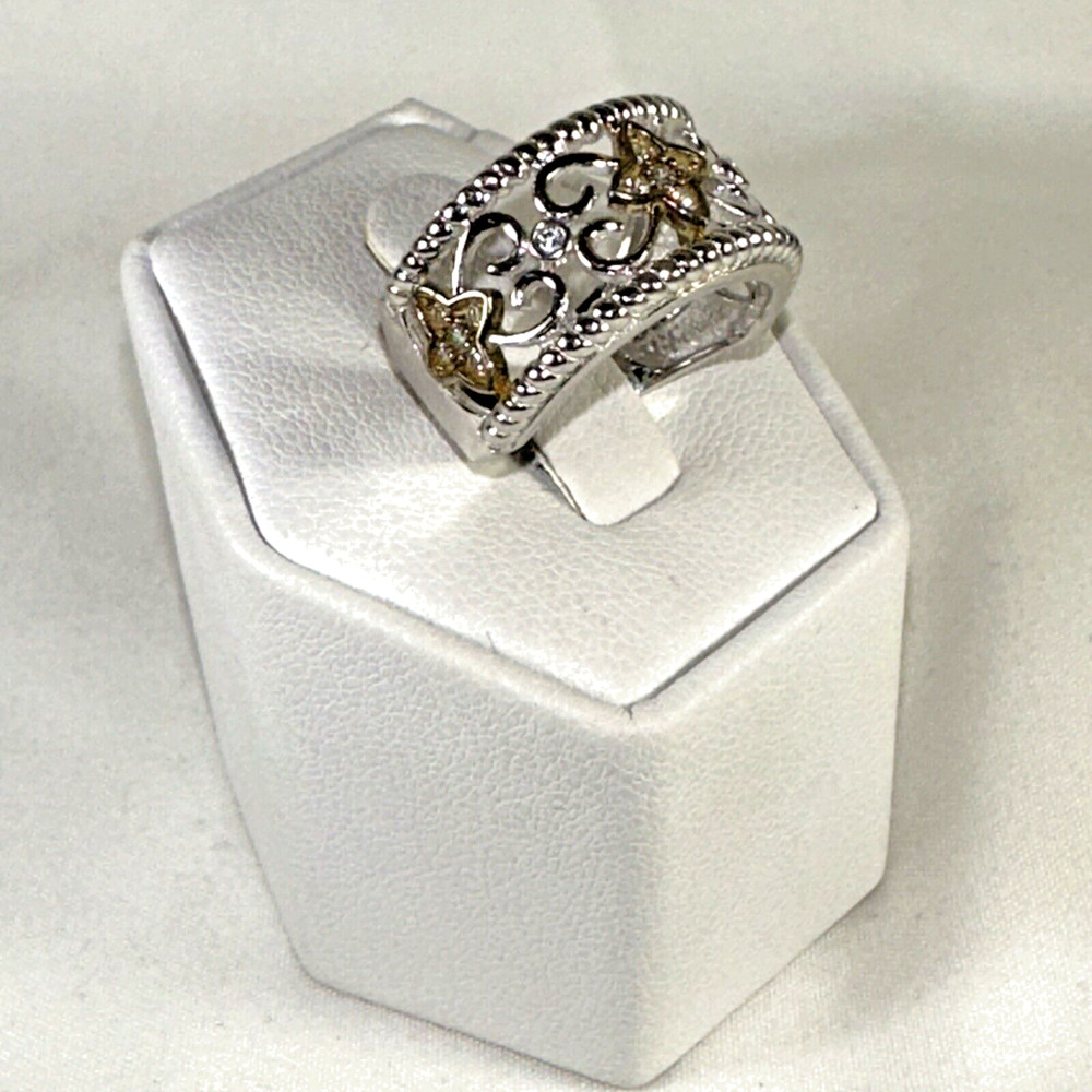 STUNNING .925 Vintage Sterling Silver Estate Ring Size 5.25