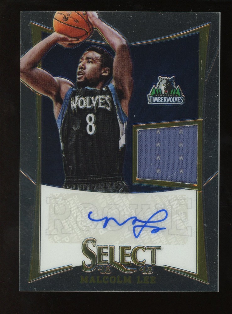 2012-13 Panini Select Malcolm Lee #/399 #269 RC AUTO JERSEY