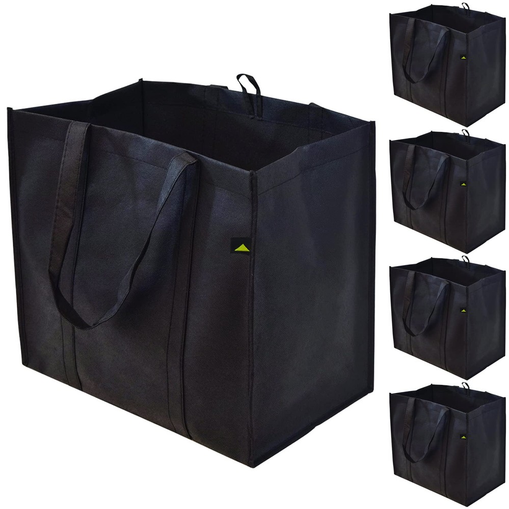 Extra Large Collapsible Reusable Grocery Tote Bag with Sturdy Handles