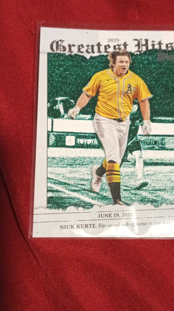 Topps 2026 Greatest Hits Nick Kurtz Athletics Insert Card GH-23