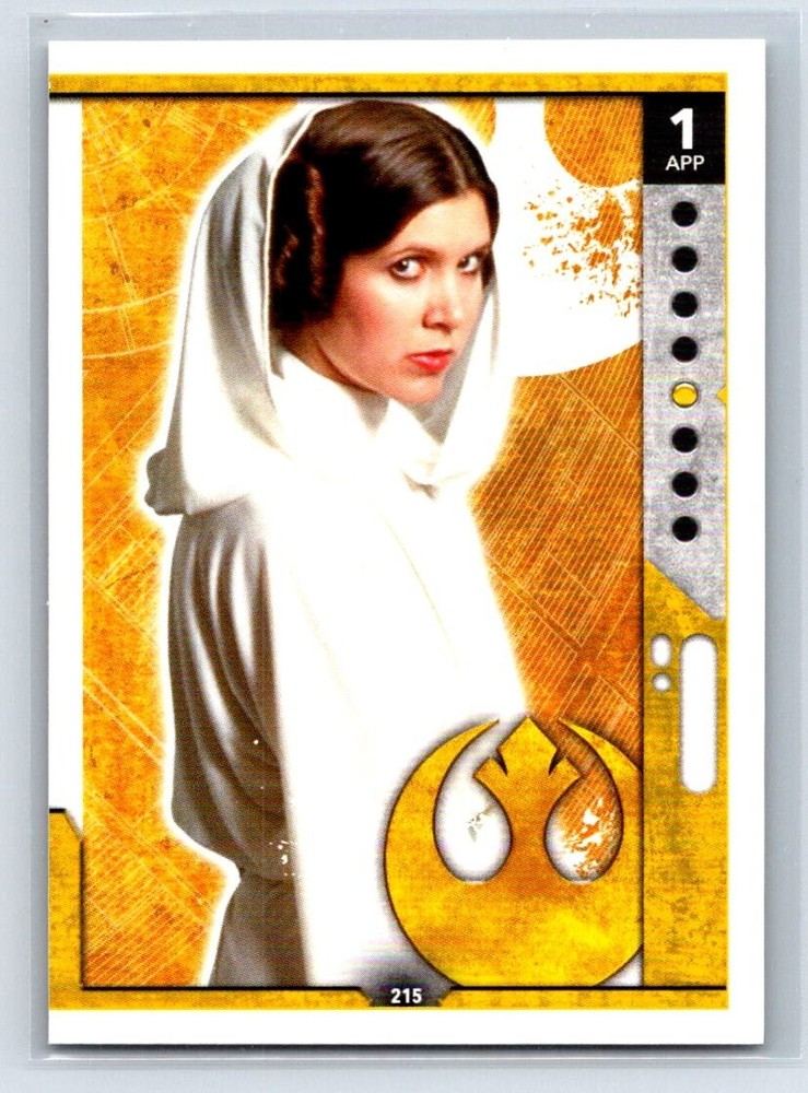 PRINCESS LEIA ORGANA 2017 Topps Star Wars Force Attax #215 C4