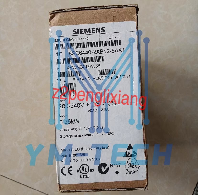 New Siemens 6SE6 440-2AB12-5AA1 6SE6440-2AB12-5AA1 In Box VIA Fedex Or DHL