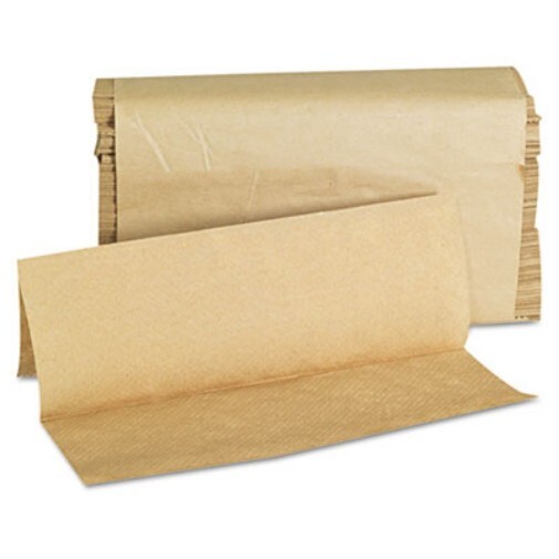 Bulk Singlefold Natural Paper Towels 9x9.45 250/Pack 16 Packs per Carton