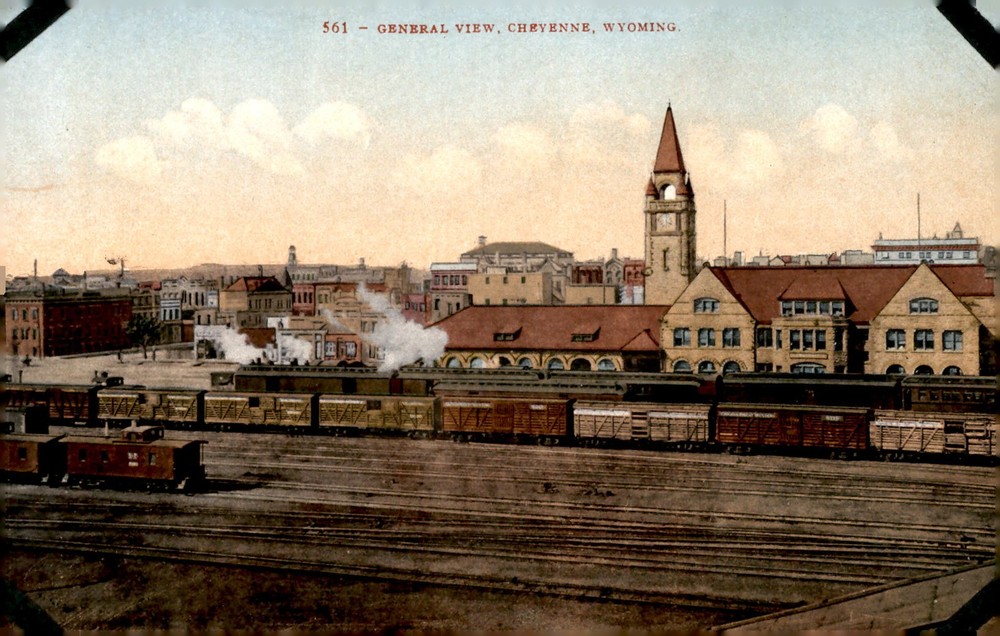 General View of Cheyenne, Wyoming Postcard