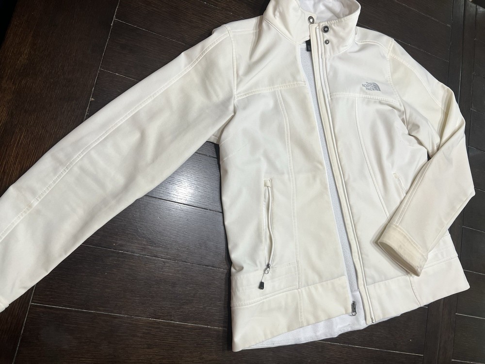 The North Face Jacket Women’s Size L  Apex Bionic Off White Softshell Full Zip