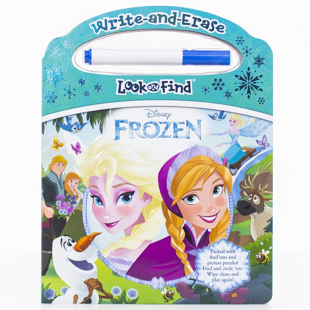 Disney Frozen - Write-and-Erase Look and Find - Wipe Clean Learning Board - ...