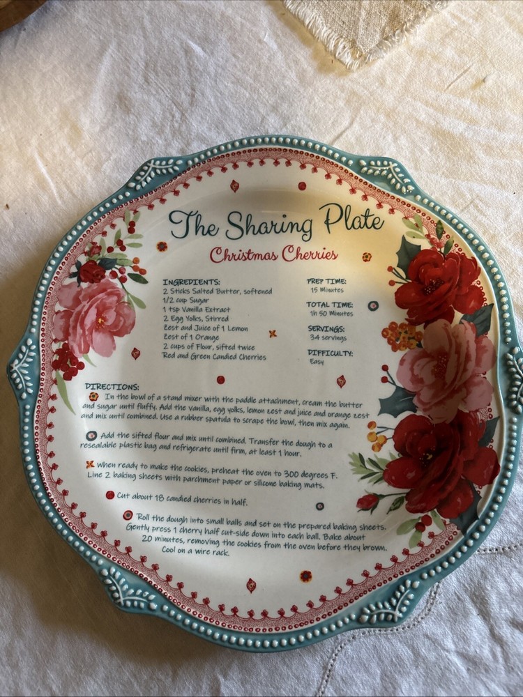 Pioneer Woman Christmas Cherries Recipe on Sharing Plate
