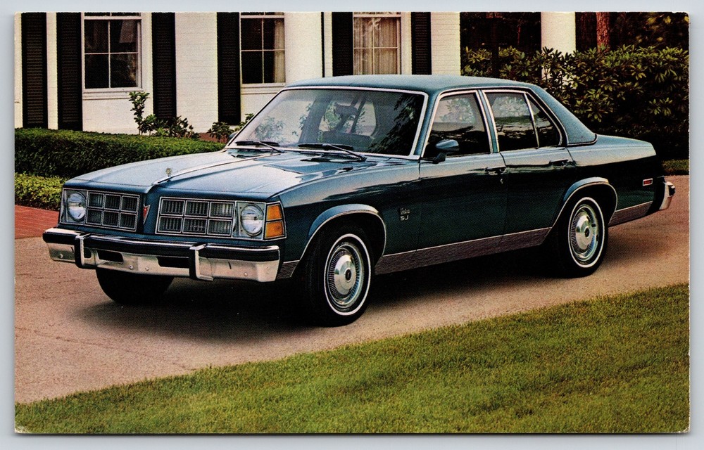 Cars~1977 Pontiac Ventura SJ 4-Door Sedan On Display In Driveway~Vintage PC