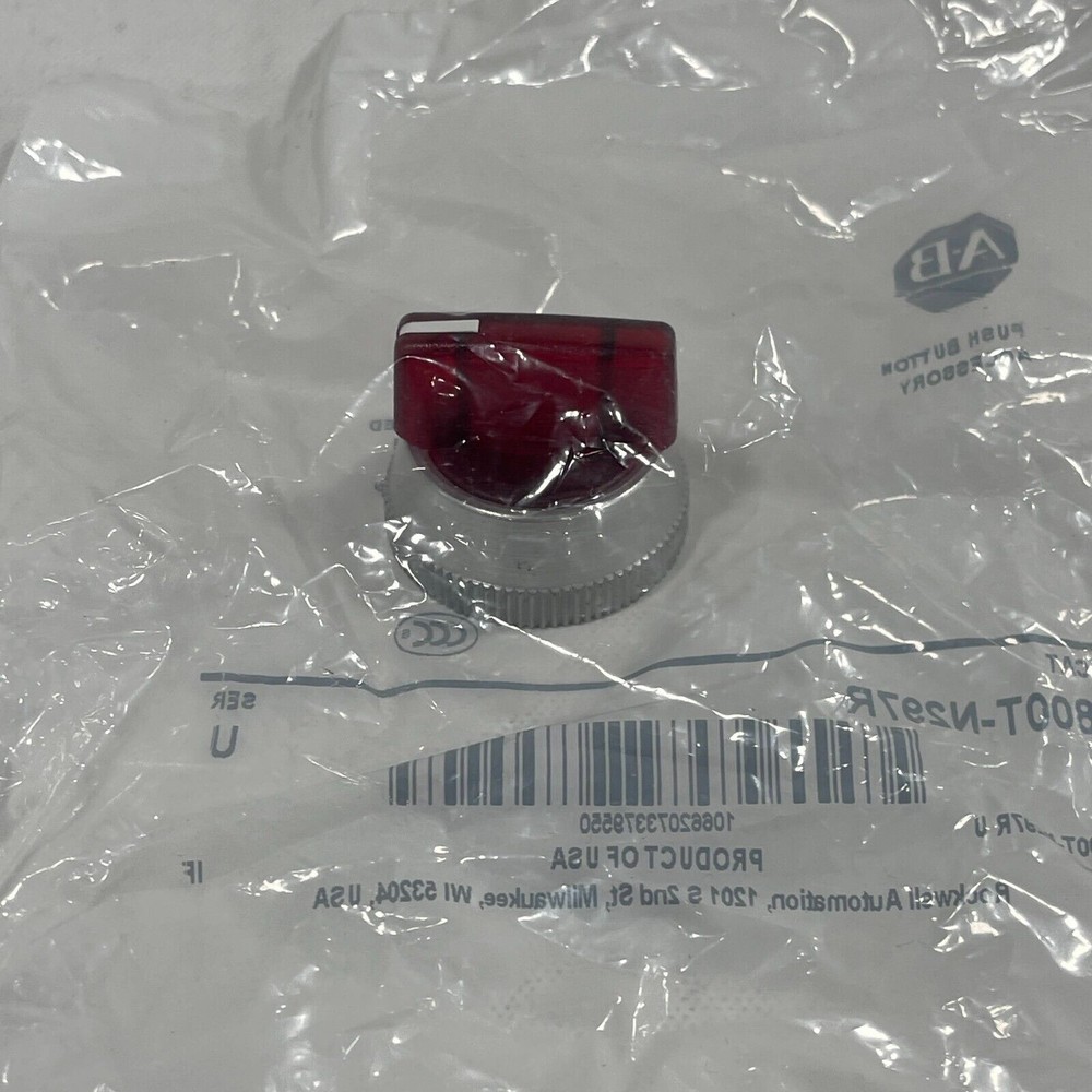 Allen Bradley 800T-N297R  Red Illuminated Selector Knob Lens