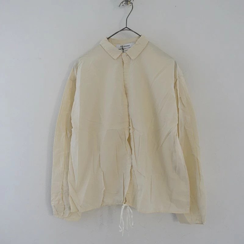 Veritecoeur One Button Cardigan Cotton Linen Blend Used Very Good Condition