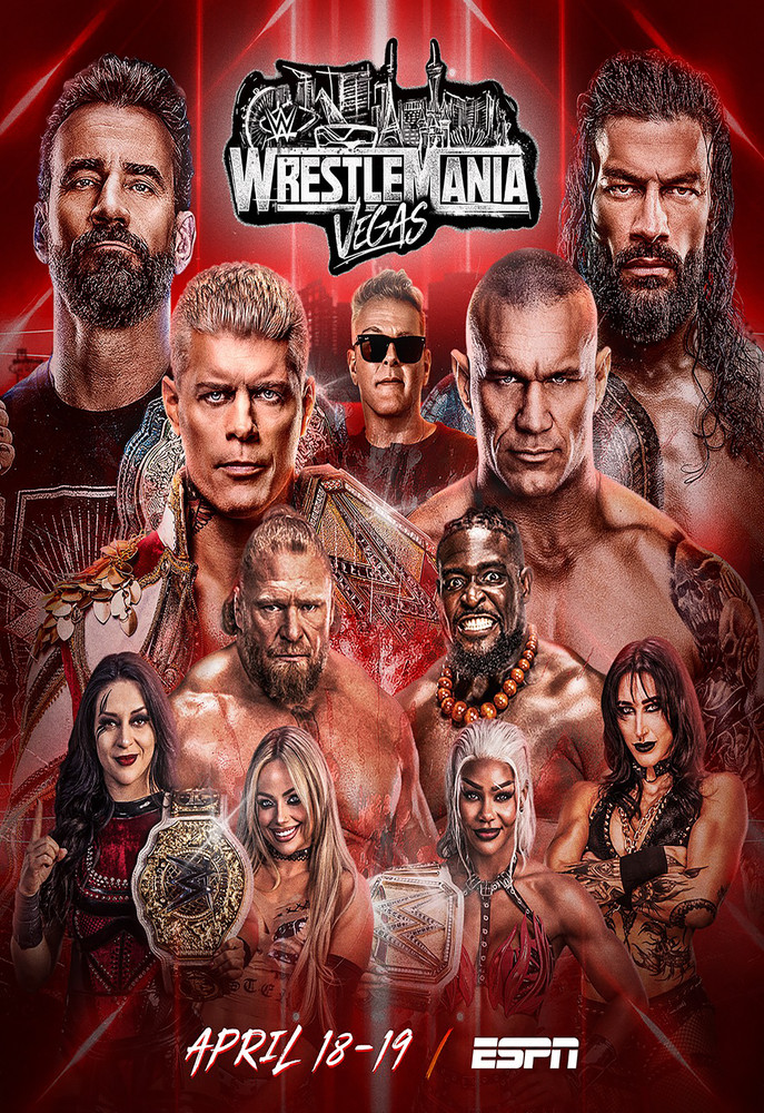 Wrestlemania 42 Event Poster Retro Style Wrestlemania XLII Wall Art A Mutli Sz