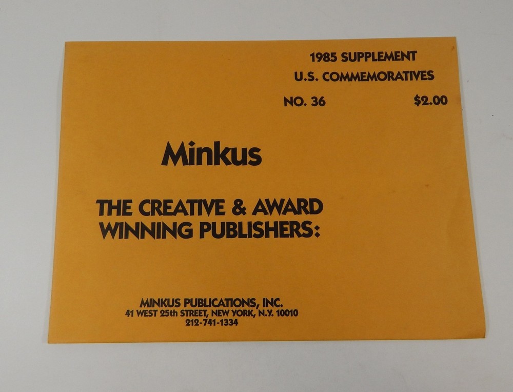 Minkus U.S. Commemoratives No. 36 1985 Supplement Stamp Album Pages