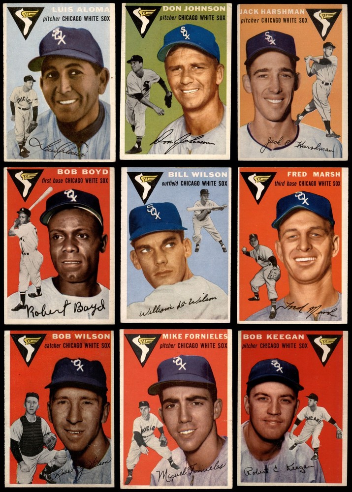 1954 Topps Chicago White Sox Team Set 5 - EX 3702184
