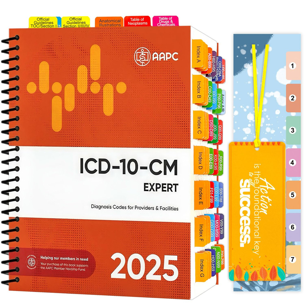 Upgraded Index Tabs for AAPC Version ICD-10-CM Expert 2025 the Complete Official