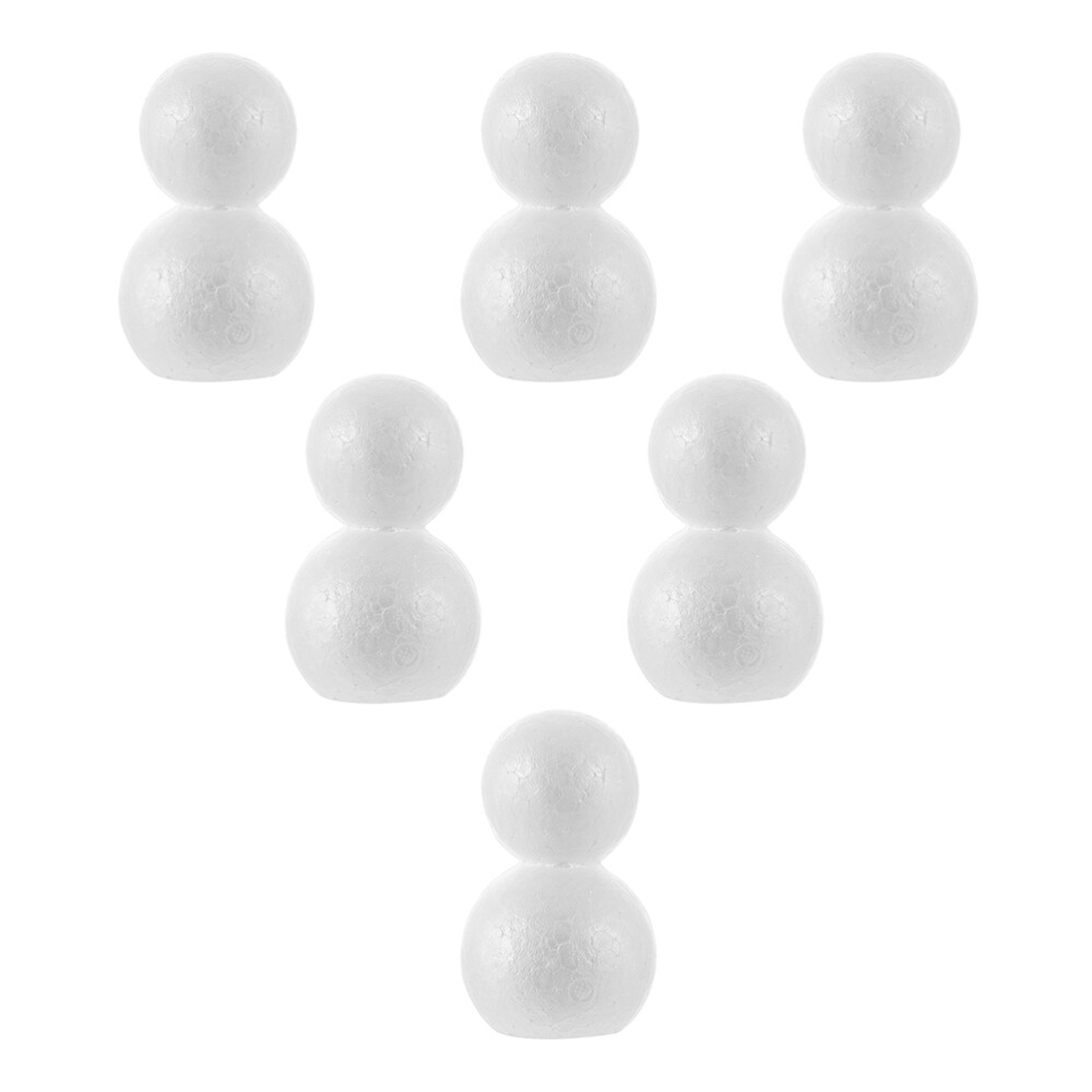 6 PCS Stocking Stuffers for Kids Snowman Foam Models Ornaments Baby Child