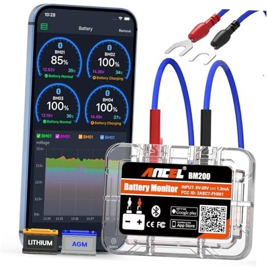 BM200 Bluetooth 12V Car Battery Tester Auto Battery Monitor