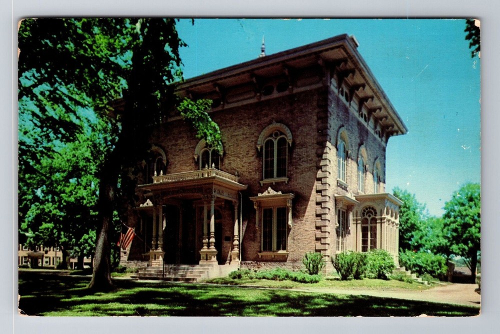 Janesville WI-Wisconsin, Tallman Homestead and Museum, Vintage Souvenir Postcard