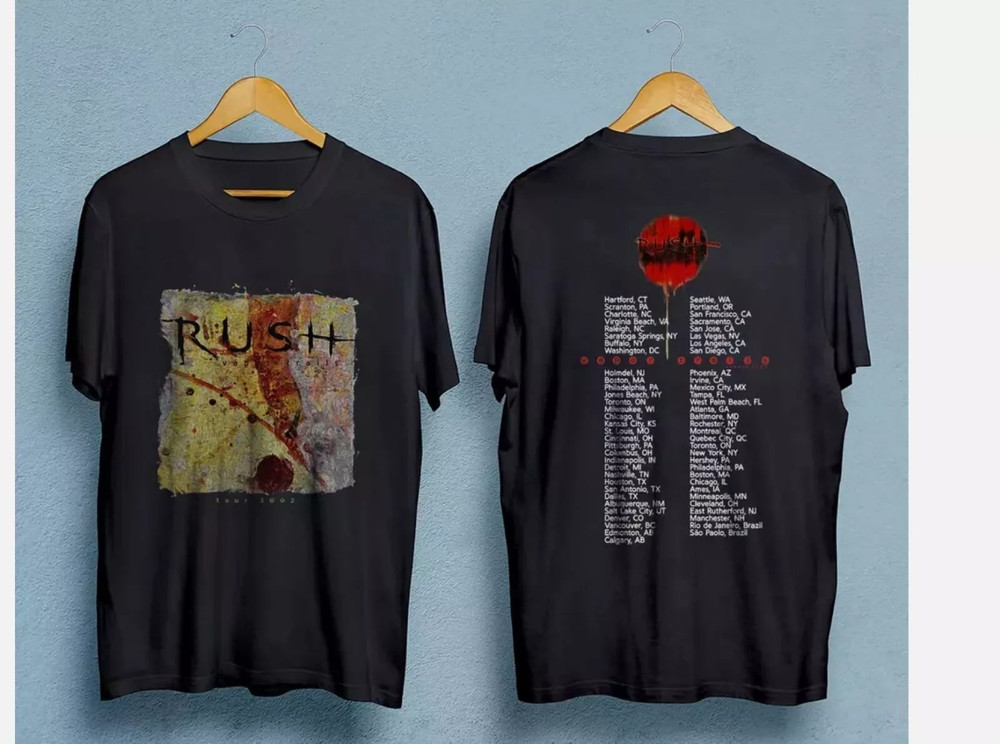 2002 Rush Vapor Trails Tour T-Shirt, Rush Vintage Shirt, Rush Concert