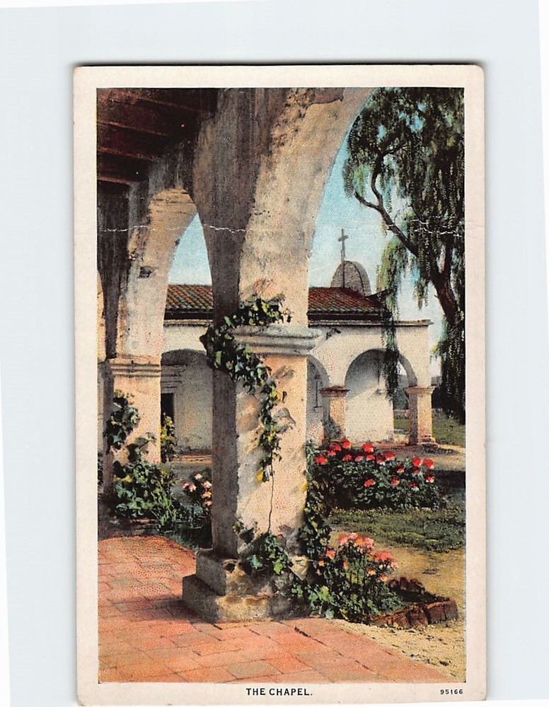 Postcard The Chapel, Mission San Juan Capistrano, California USA