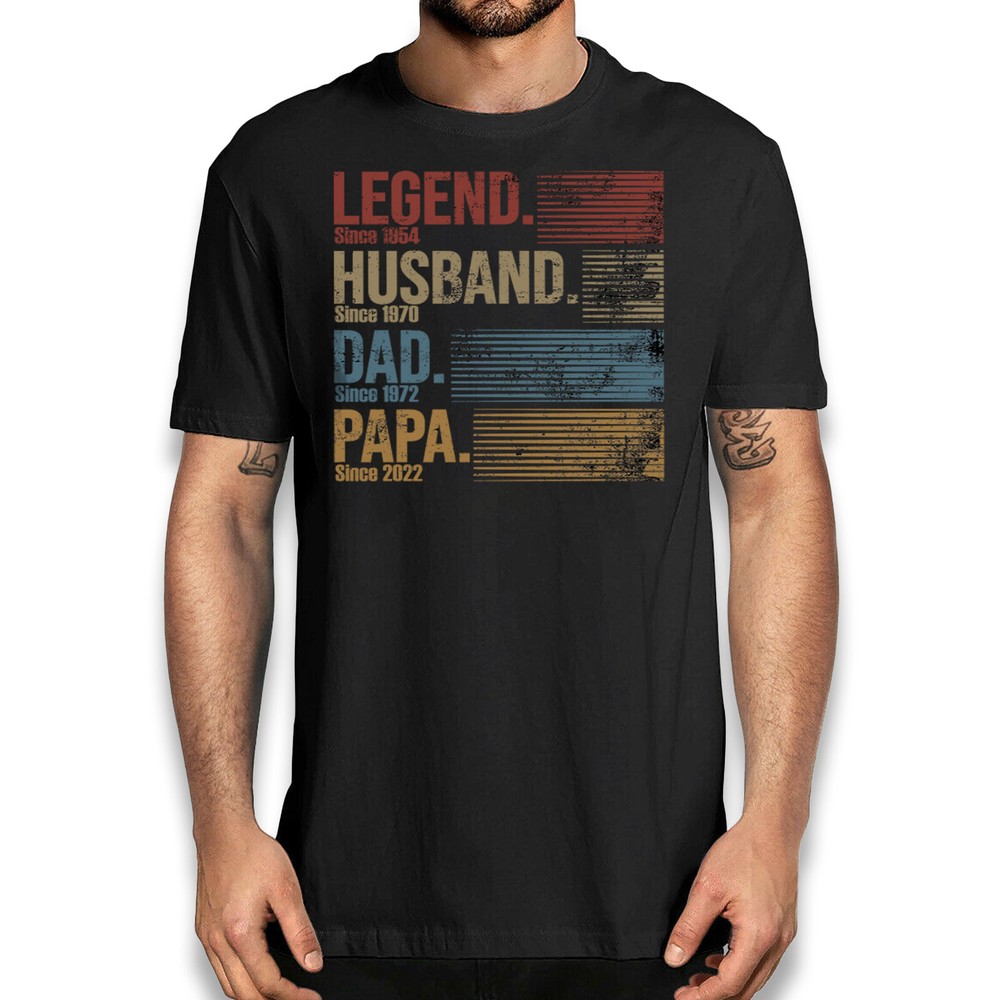 Legend Dad Husband Custom Birthday T-shirt Papa Personalized Father's Day Shirt