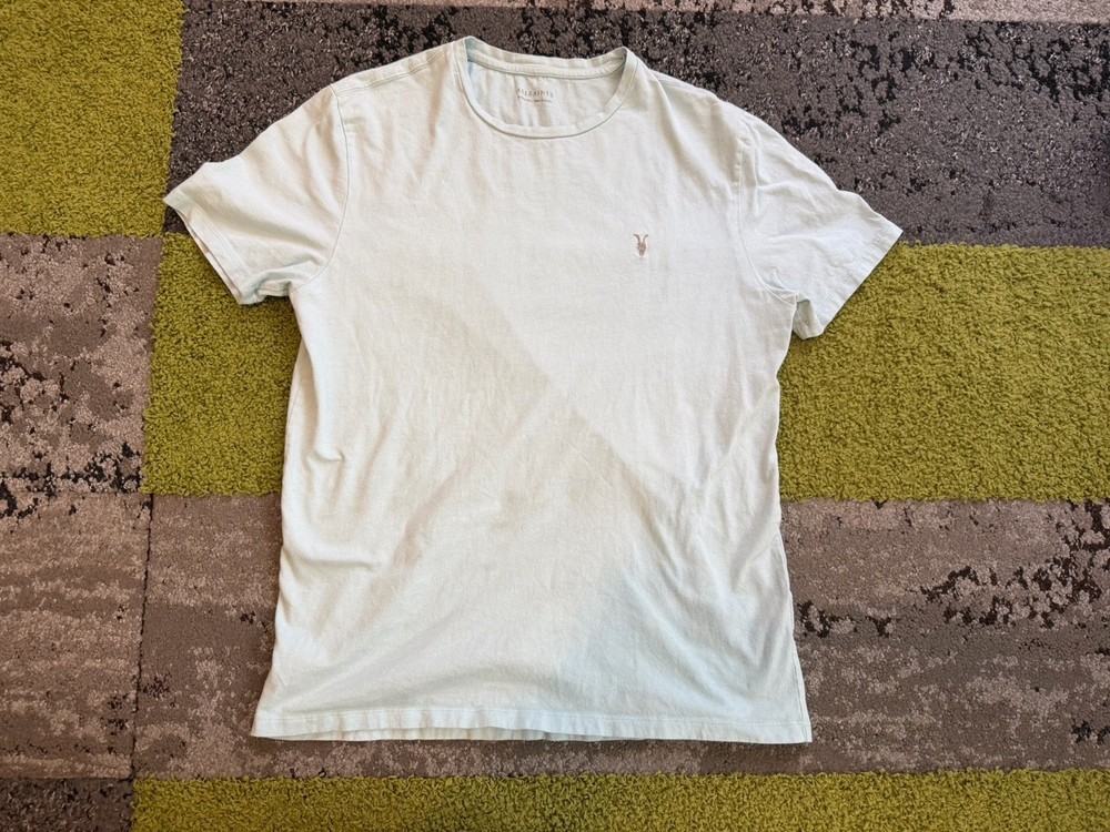Allsaints Men’s Medium Light Blue Tonic Crew