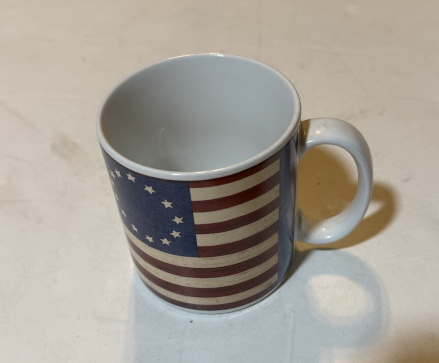 Warren Kimble Brandon House Sakura Spirit of the Flag Mug 14 Oz.!!!