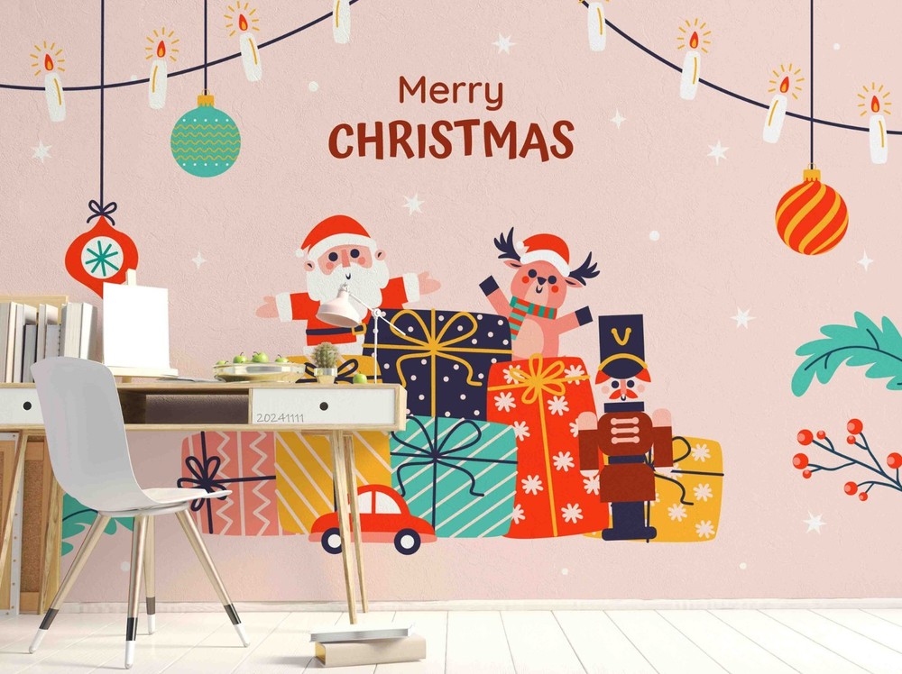 3D Christmas Illustration Wall Murals Wallpaper Murals Wall Sticker 44