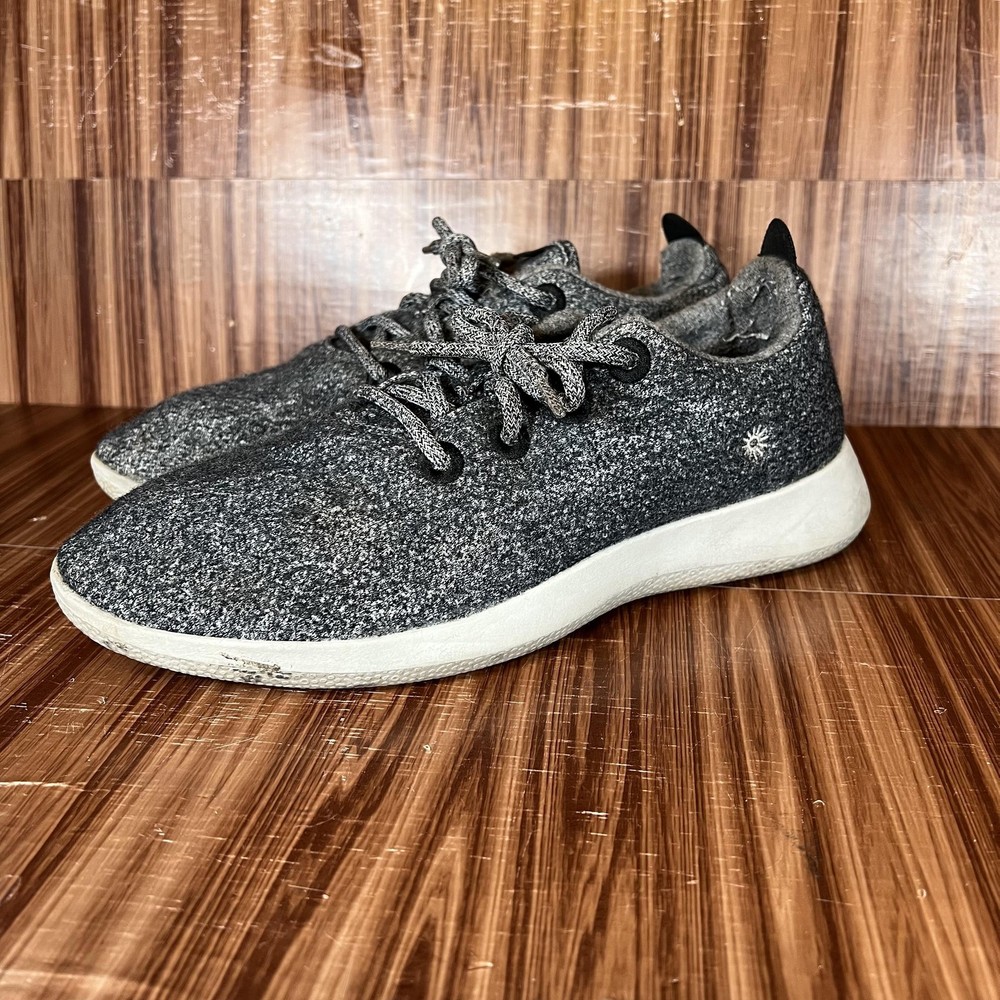 Allbirds Shoes Mens Size 11 Charcoal Gray Wool Runners Merino Lace Up Casual